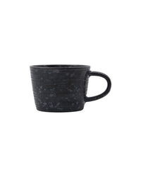 Cup with Saucer – Pion Black/Brown, 23cl by House Doctor