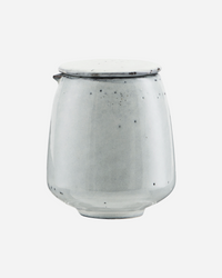 Soy Jug with Lid - Rustic Grey-Blue Ceramic Jug by House Doctor