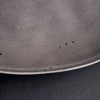 Rustic Ceramic Dinner Plate Dark Grey