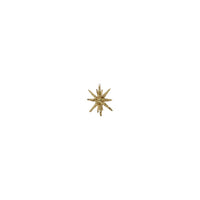 Ornament, Spike, Brown w. glitter
