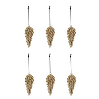 Ornament, Cone, Gold, 9cm
