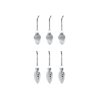 Ornaments, Glint, Silver
