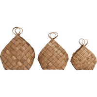 Decorative Baskets, Set of Brown, Brown Conical by House Doctor