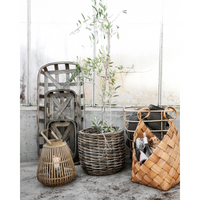 Decorative Baskets, Set of Brown, Brown Conical by House Doctor