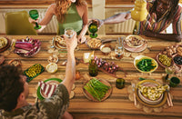 HKLIVING Vida Striped Table Cloth - Amber Grey (160x300cm)