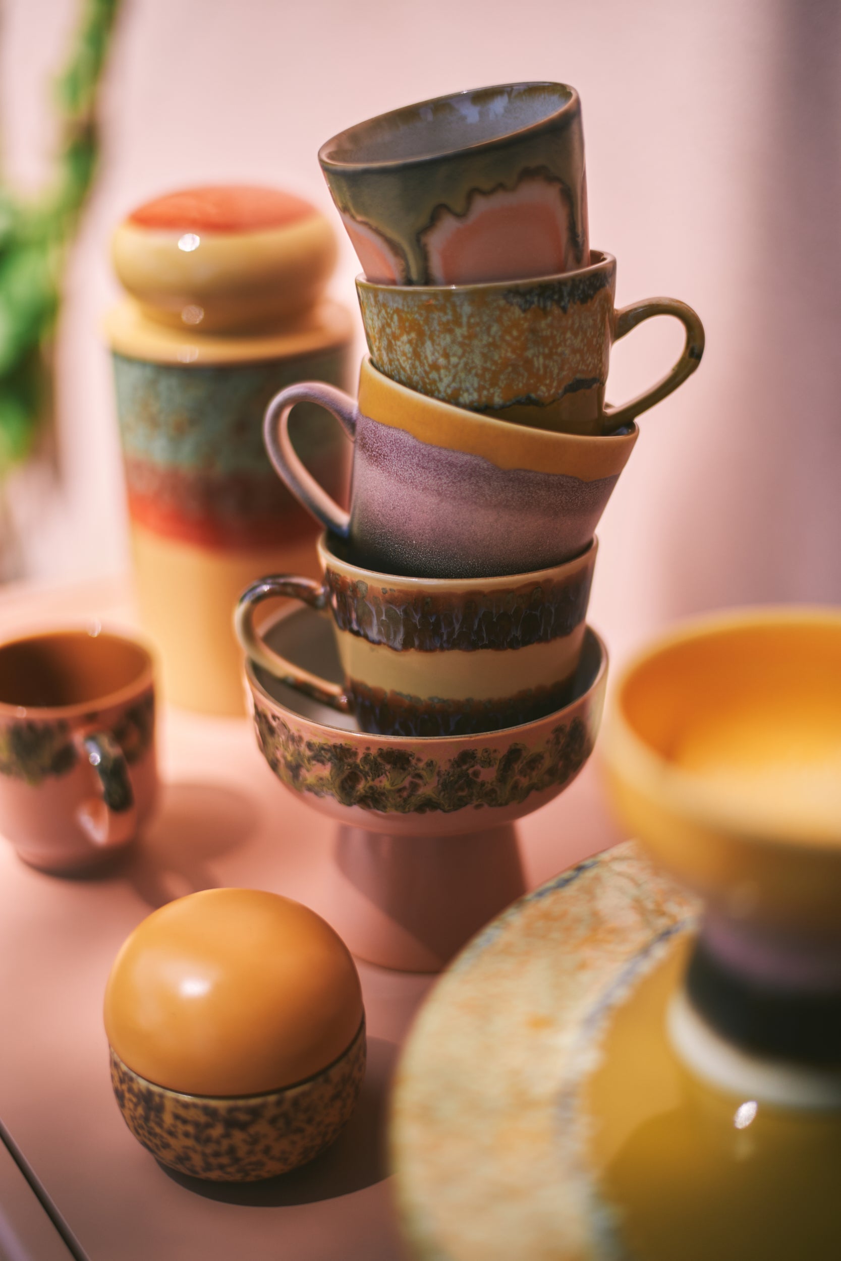 Cappuccino Mugs, Set of 4, Vista from 70s Ceramics by HKLIVING