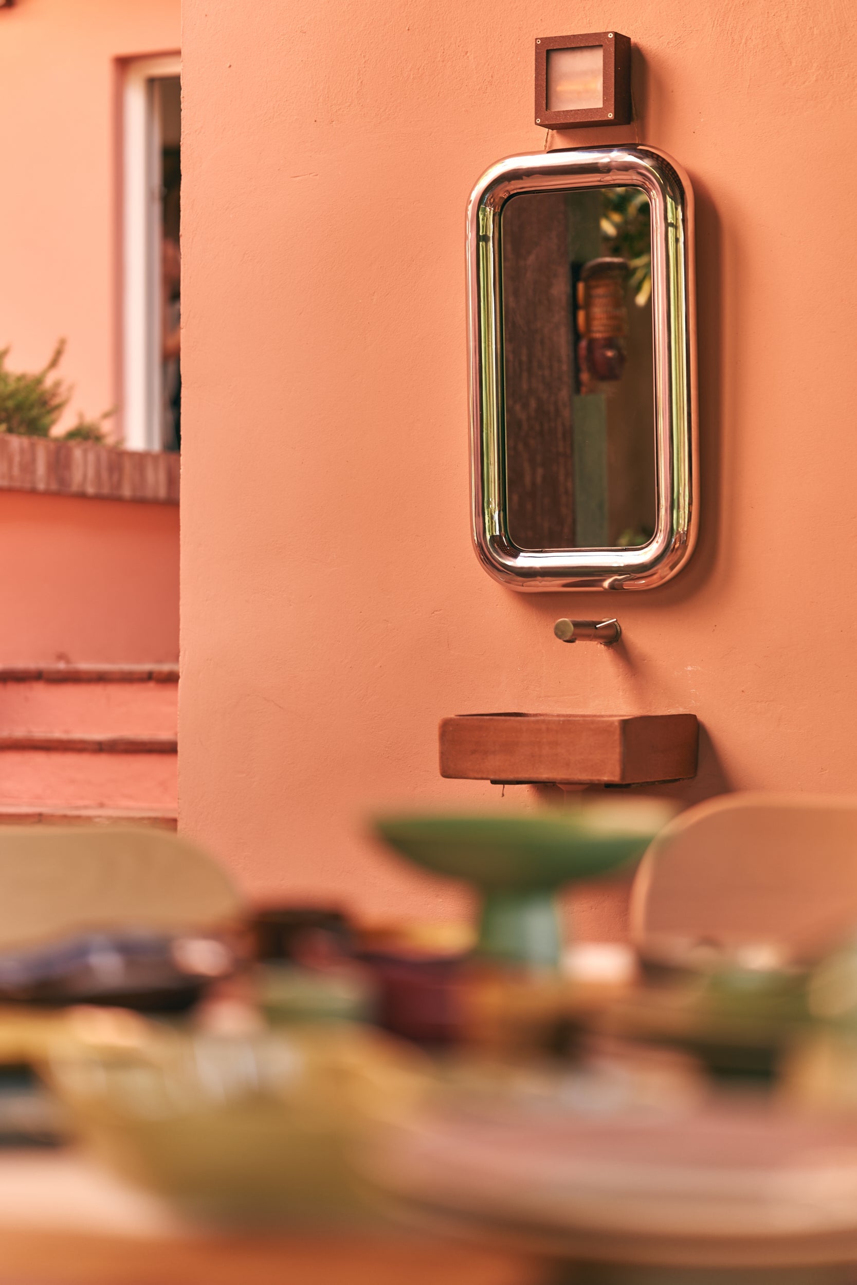 Chubby Chrome Mirror, 45 x 85cm by HKLIVING