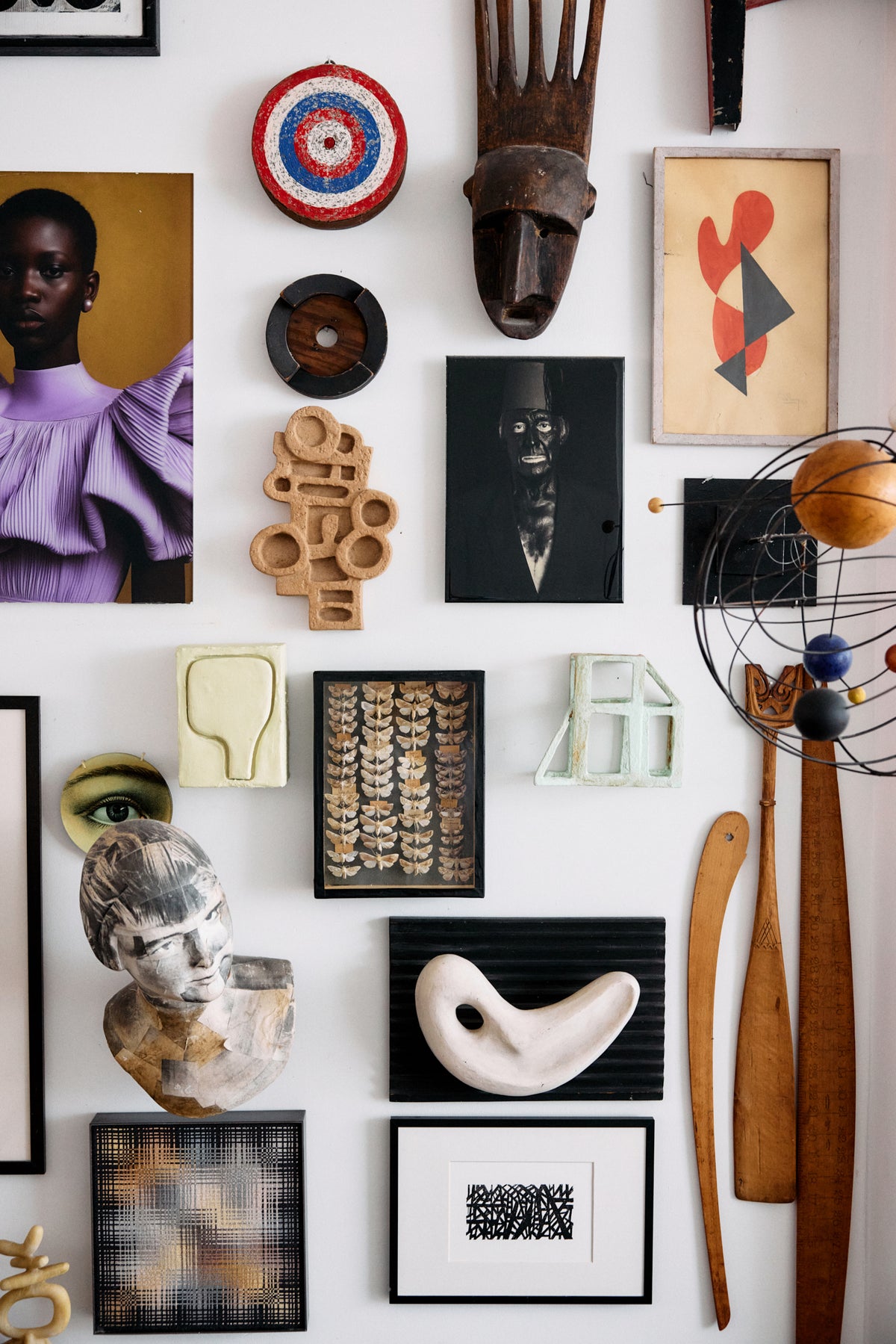 HKLIVING Pocket Exhibit 'Dwell' styled as part of a curated gallery wall