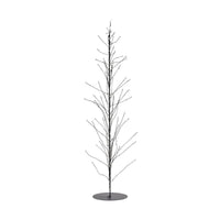 Wire Christmas tree, Glow, Black, 60cm
