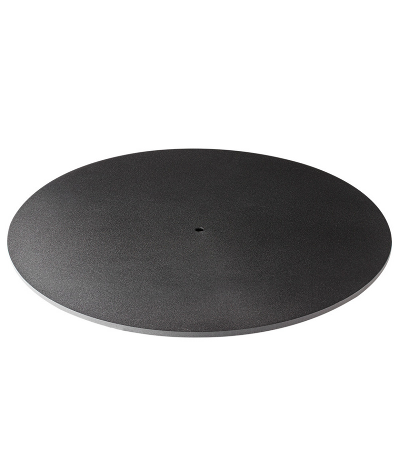 Le Feu Dome Steel Plate in Black, the Ø45 cm round base for the Dome Steel pedestal bioethanol fireplace