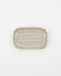 Earthenware Shellish Grey Soap Dish by Meraki