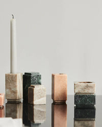 HAIDA Candle Holder L Rose Marble