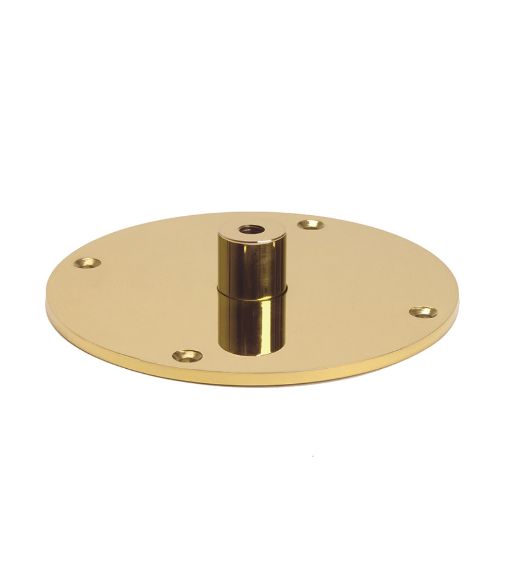 Le Feu Dome Ceiling Mount in Rose Gold, the flat ceiling plate for the Dome Sky ceiling-hung bioethanol fireplace