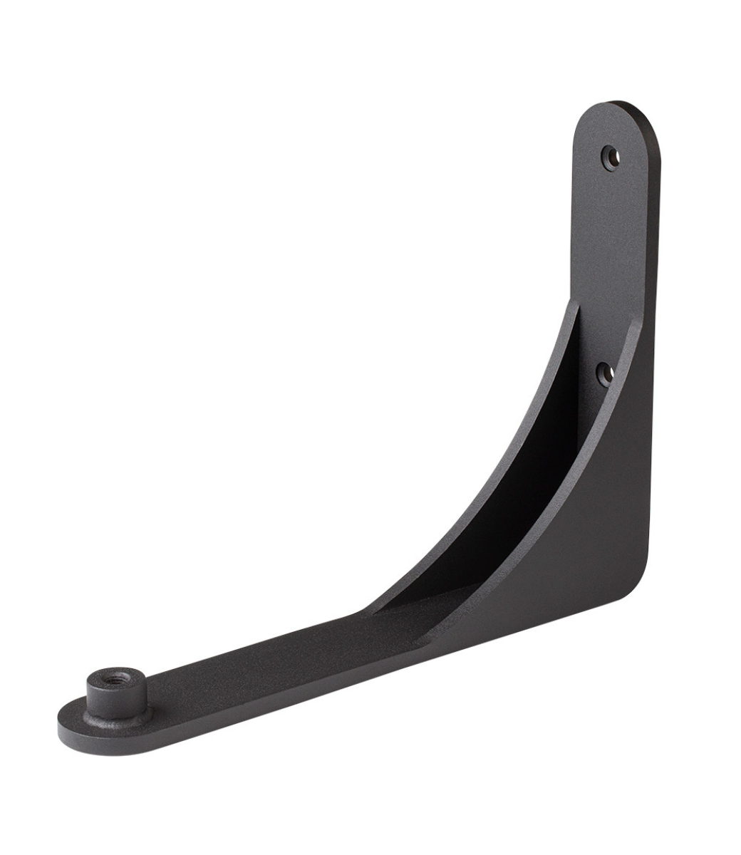 Le Feu Dome Wall Mount in Black, the curved wall bracket for Dome bioethanol fireplaces