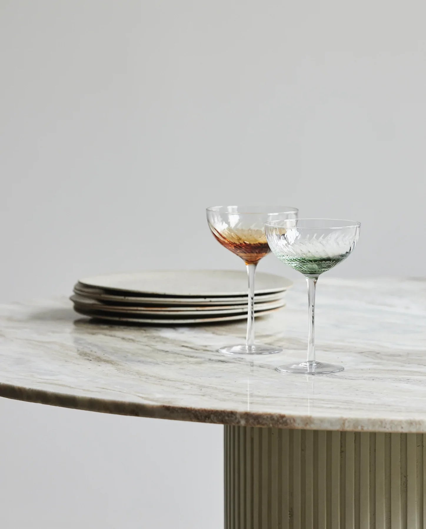 Garo Cocktail Glass Amber