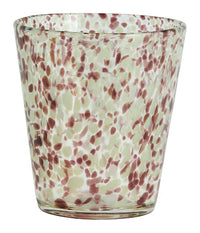 Nordal Tepin Drinking Glass Clear/Brown/Green