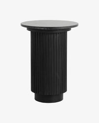 ERIE Side Table, Arnet Black Marble Top, ⌀ 40cm