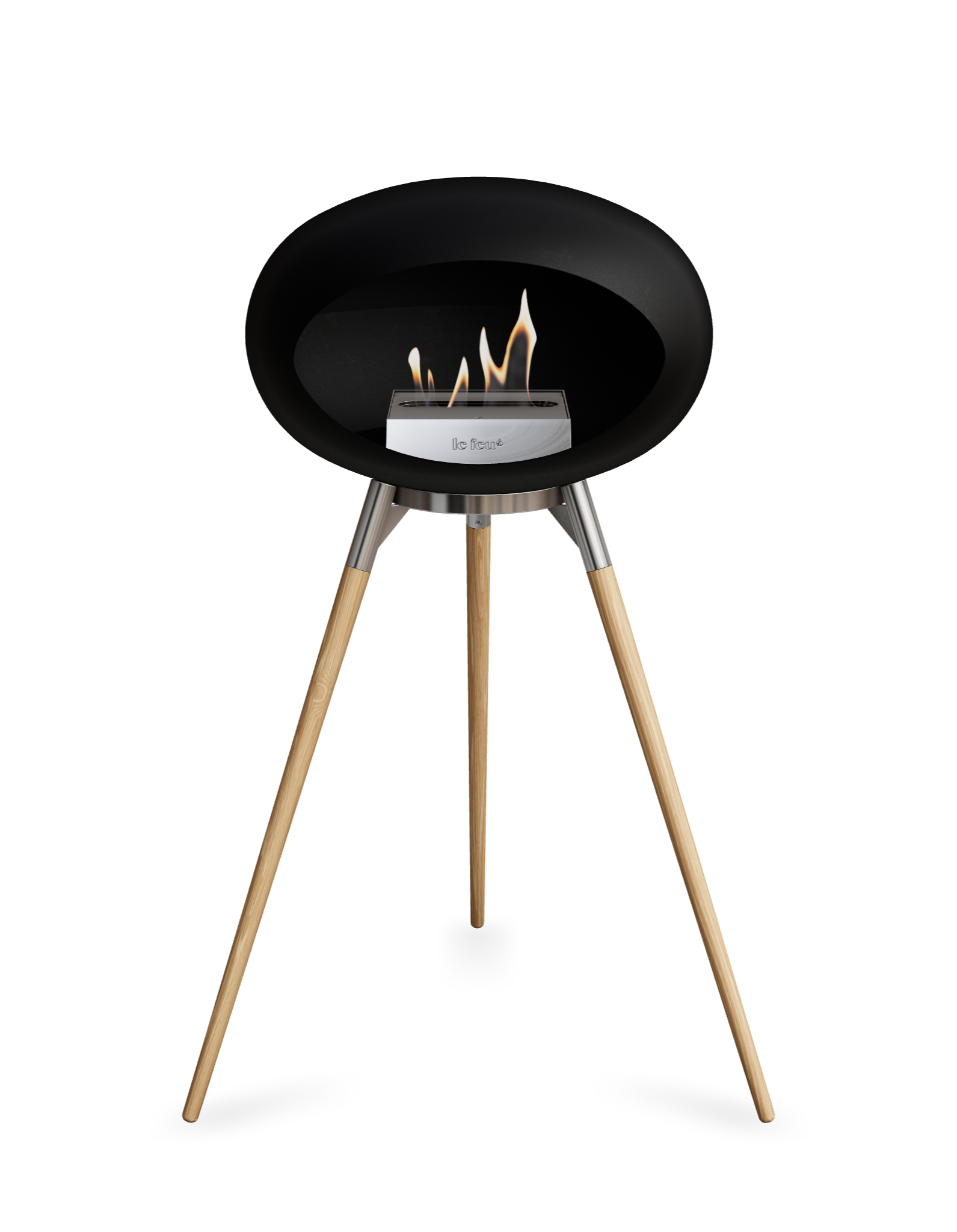 Le Feu Dome Ground High – Freestanding Bioethanol Fireplace (Classic 525)