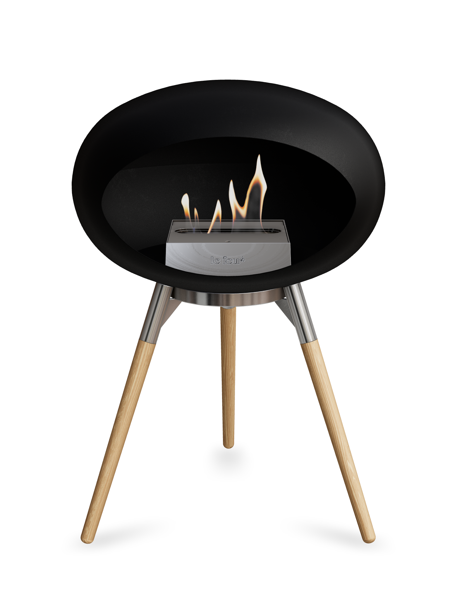 Le Feu Dome Ground Low – Freestanding Bioethanol Fireplace, Classic Size