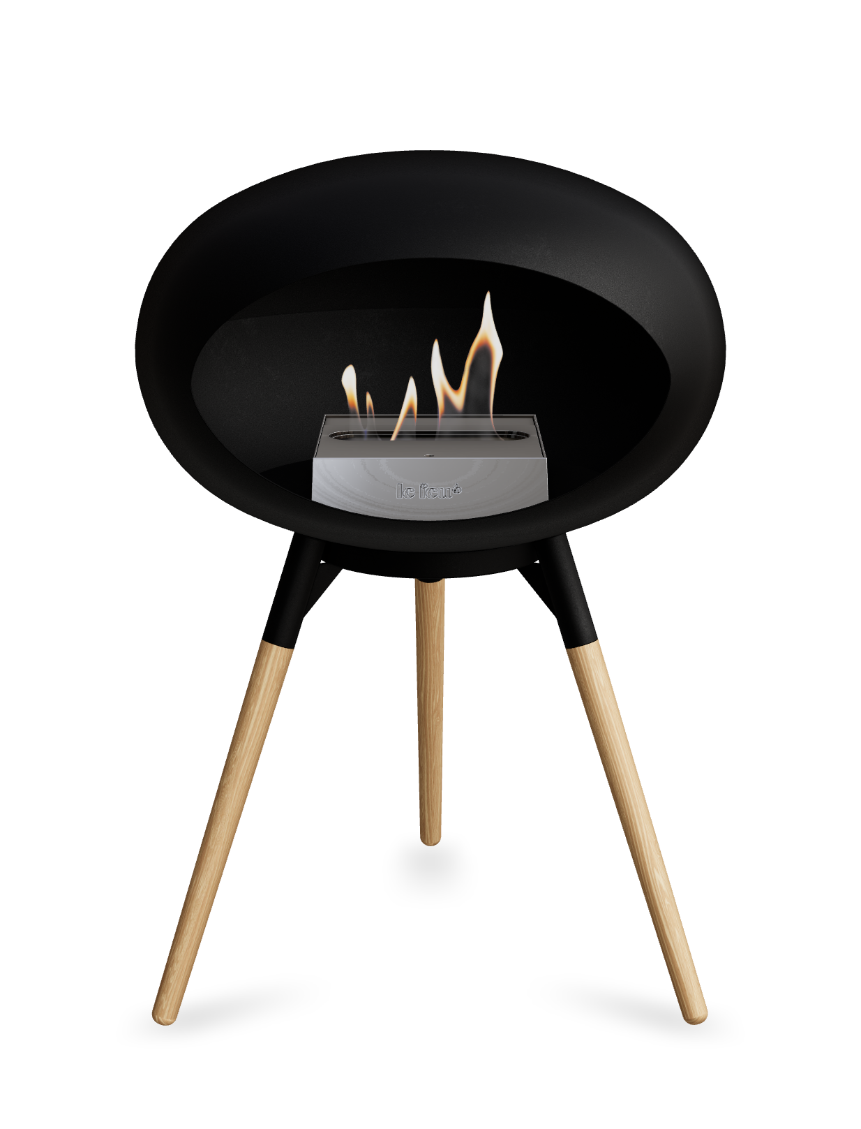 Le Feu Dome Ground Low – Freestanding Bioethanol Fireplace, Classic Size