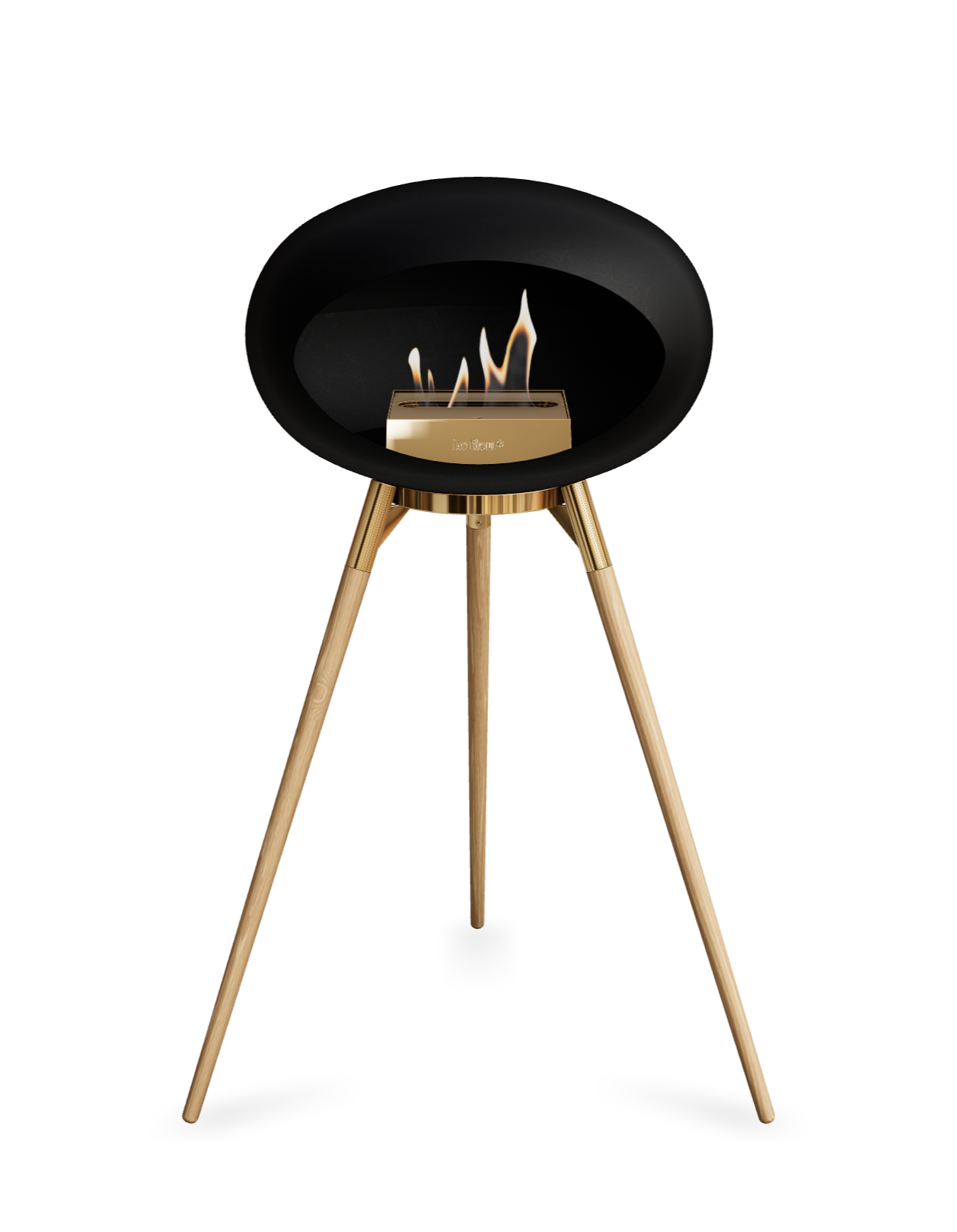 Le Feu Dome Ground High – Freestanding Bioethanol Fireplace (Classic 525)