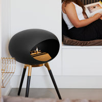 Le Feu Dome Ground Low – Freestanding Bioethanol Fireplace, Classic Size