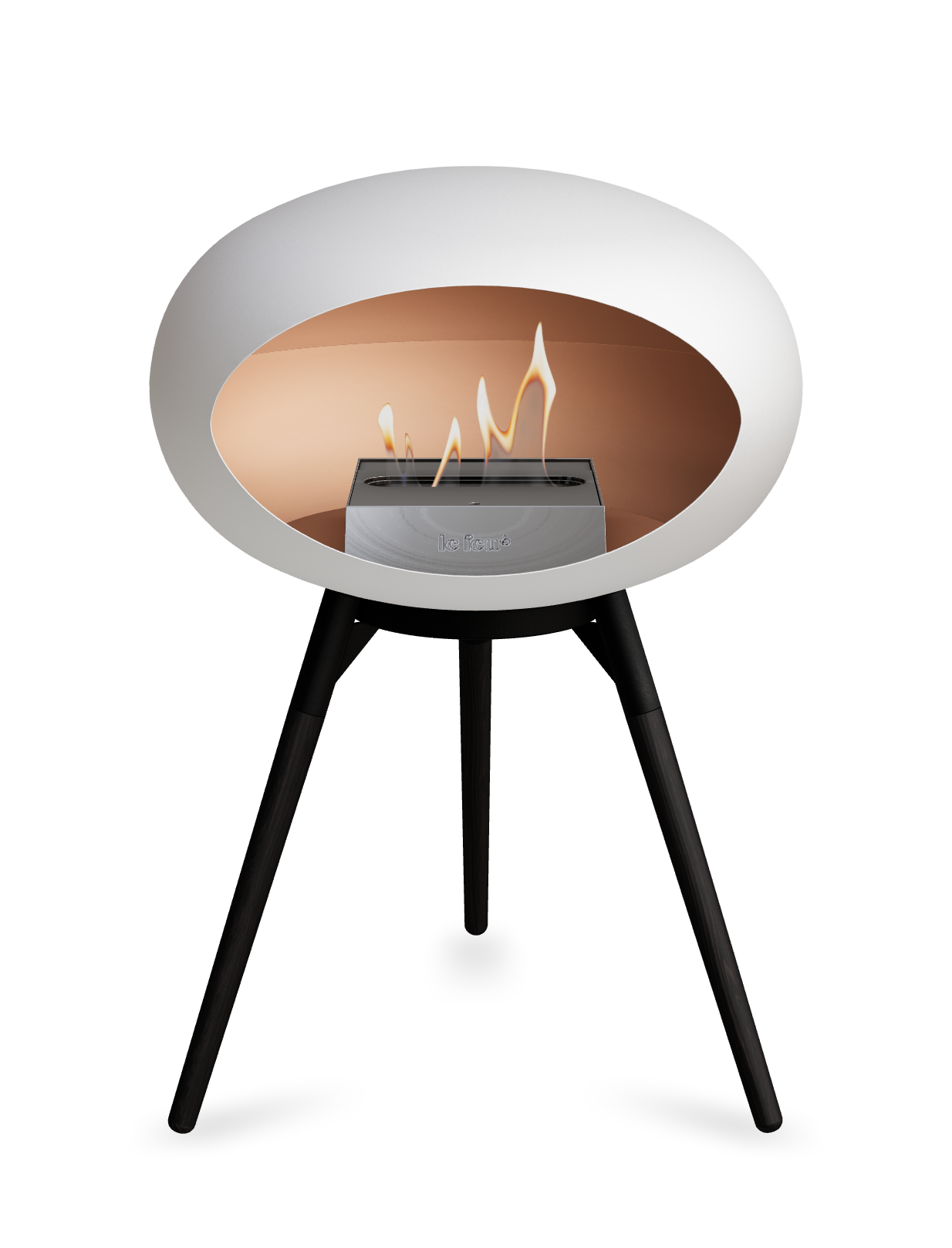 Le Feu Dome Ground Low – Freestanding Bioethanol Fireplace, Classic Size