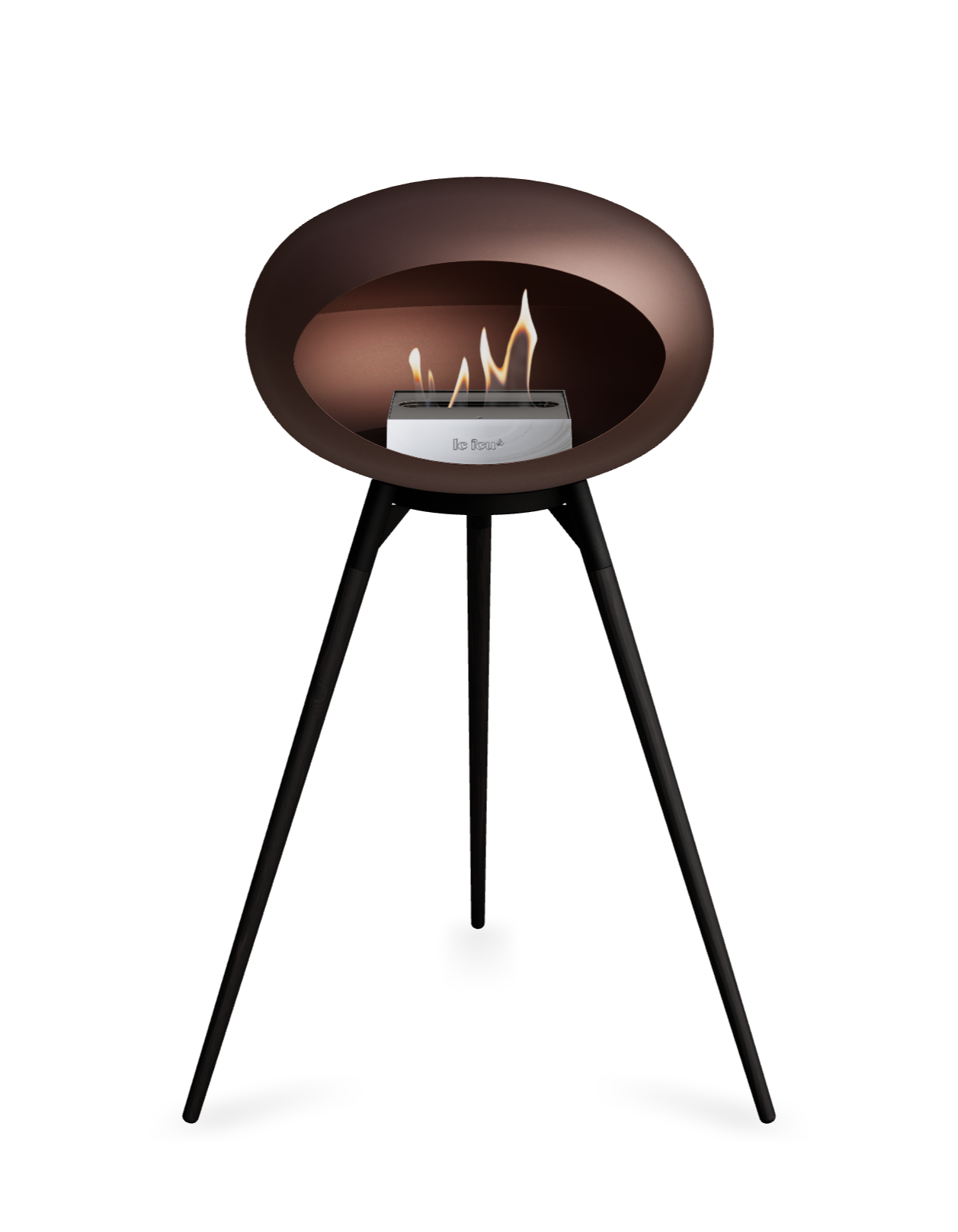 Le Feu Dome Ground High – Freestanding Bioethanol Fireplace (Classic 525)