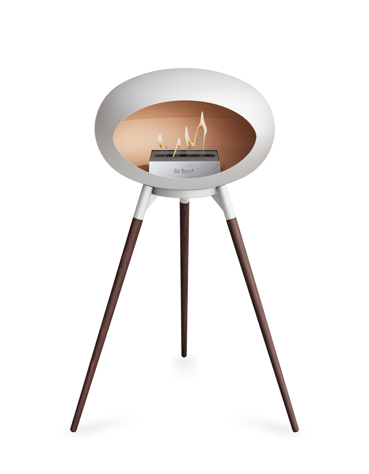 Le Feu Dome Ground High – Freestanding Bioethanol Fireplace (Classic 525)