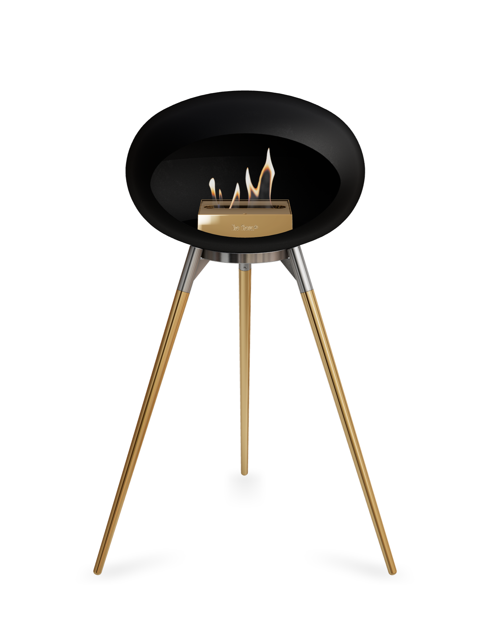 Le Feu Dome Ground High – Freestanding Bioethanol Fireplace (Classic 525)