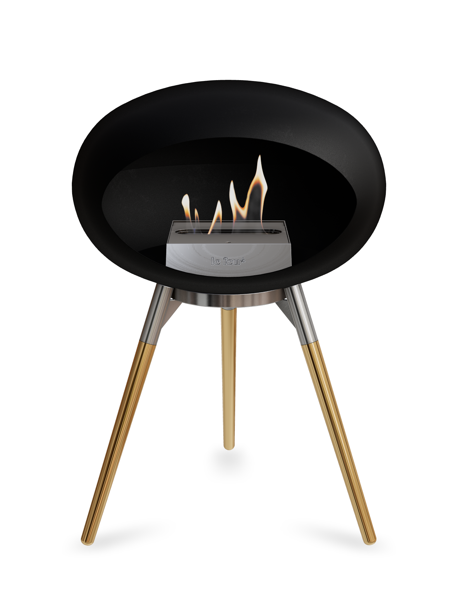 Le Feu Dome Ground Low – Freestanding Bioethanol Fireplace, Classic Size