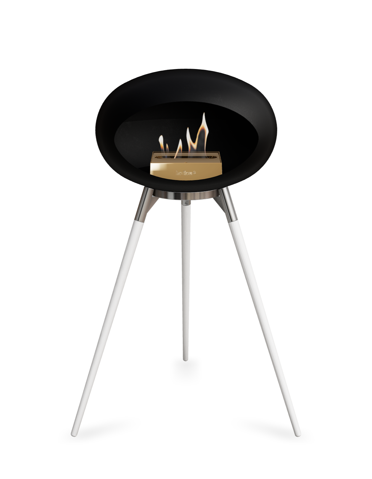 Le Feu Dome Ground High – Freestanding Bioethanol Fireplace (Classic 525)