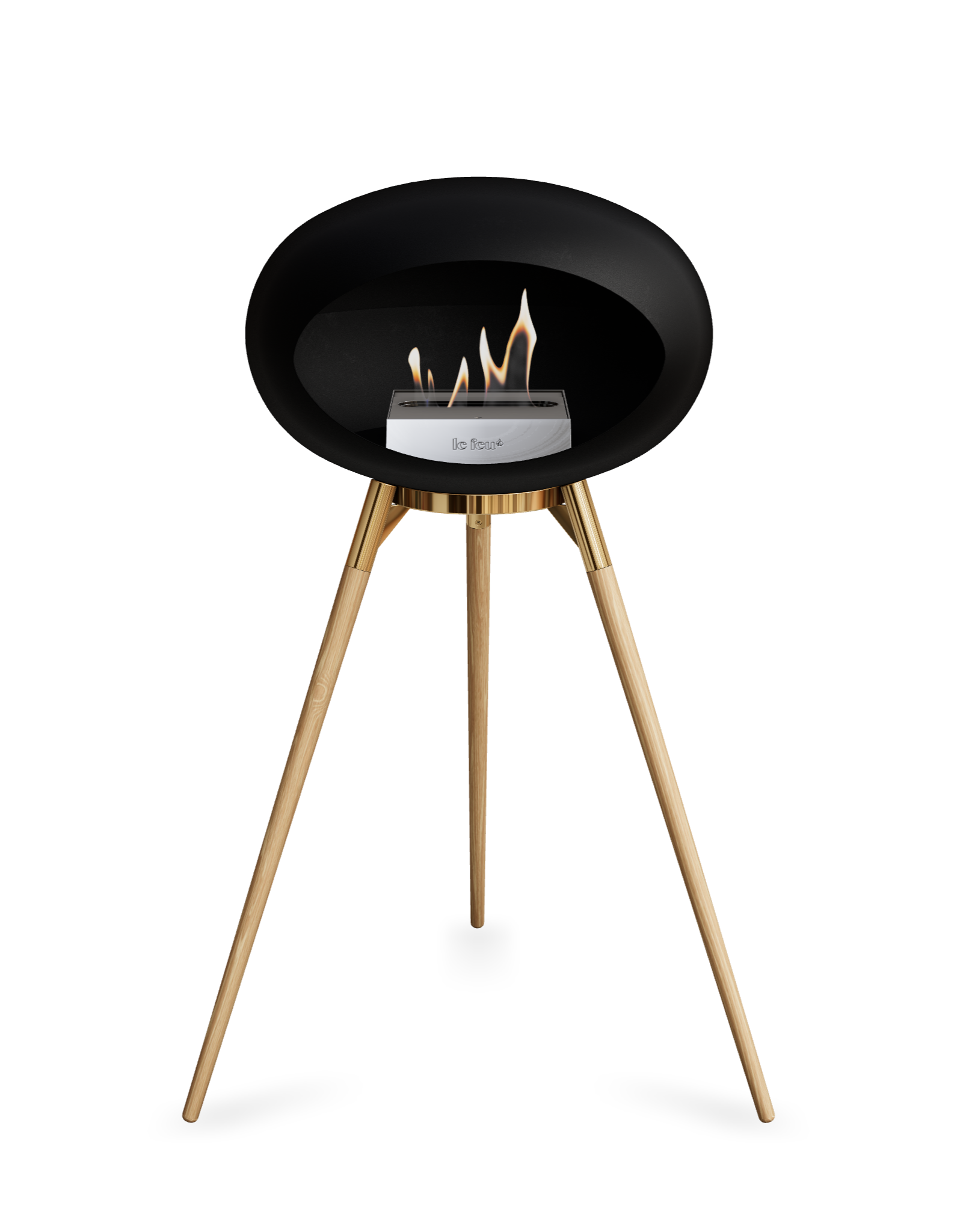 Le Feu Dome Ground High – Freestanding Bioethanol Fireplace (Classic 525)