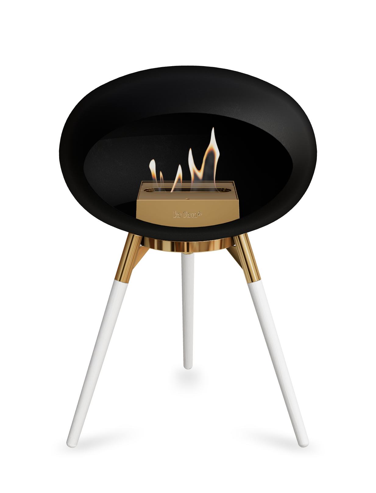 Le Feu Dome Ground Low – Freestanding Bioethanol Fireplace, Classic Size