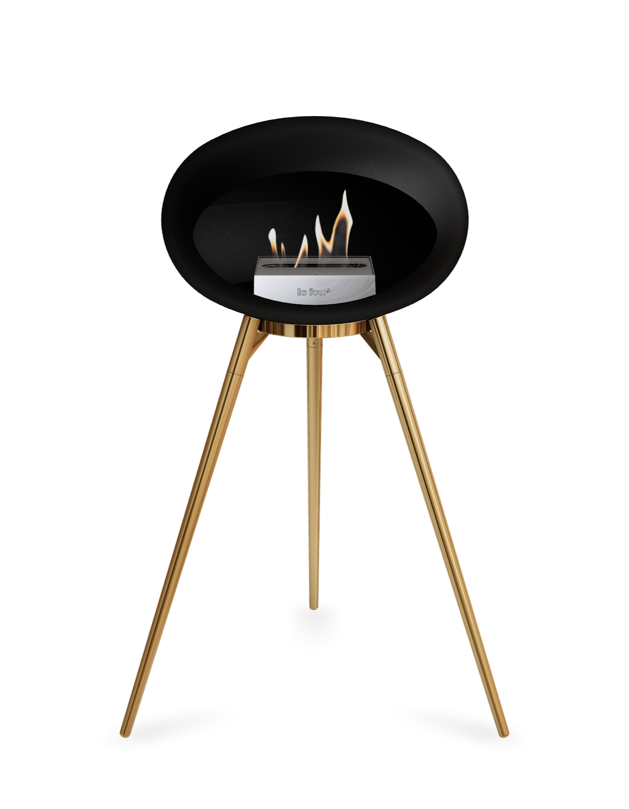 Le Feu Dome Ground High – Freestanding Bioethanol Fireplace (Classic 525)