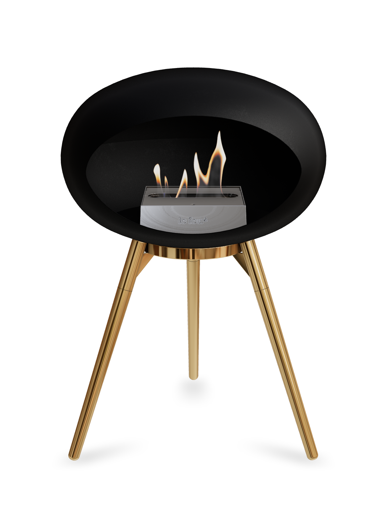 Le Feu Dome Ground Low – Freestanding Bioethanol Fireplace, Classic Size