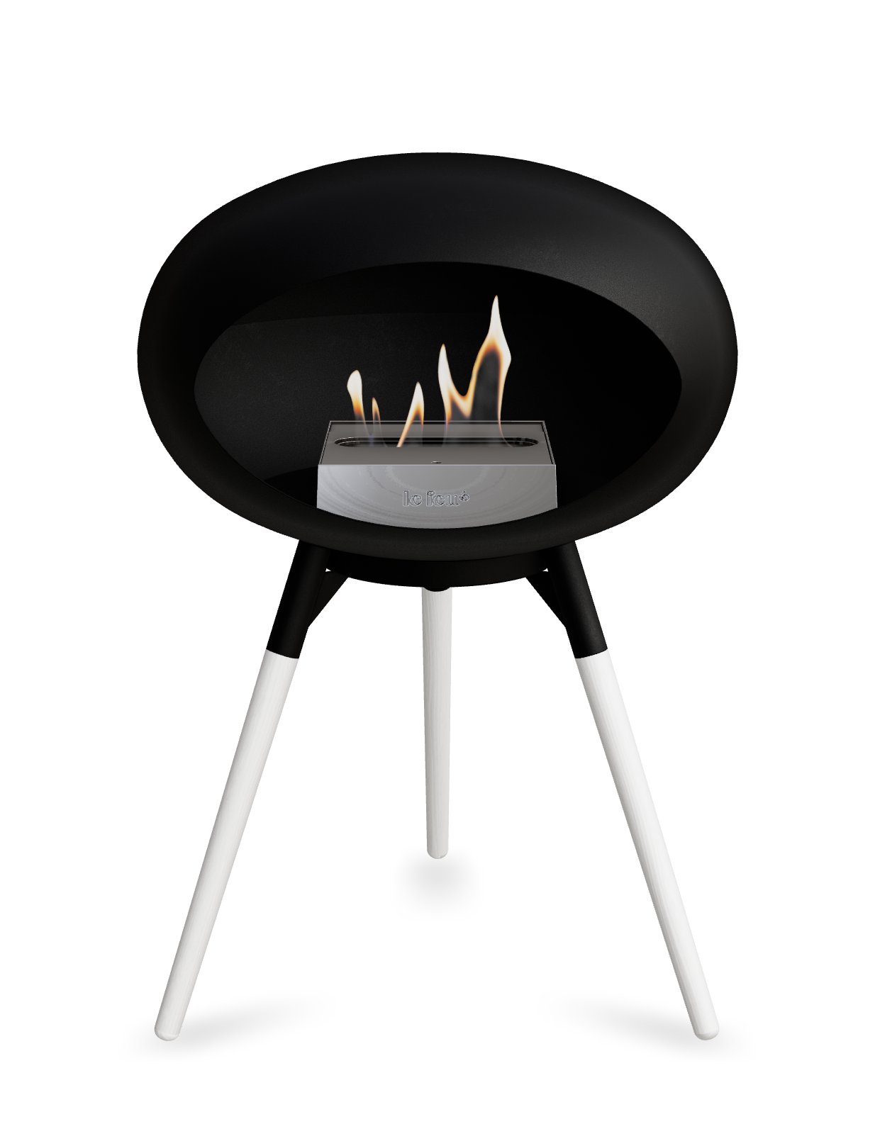 Le Feu Dome Ground Low – Freestanding Bioethanol Fireplace, Classic Size