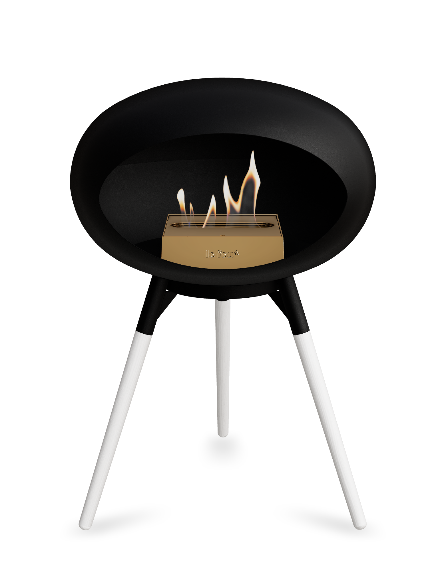 Le Feu Dome Ground Low – Freestanding Bioethanol Fireplace, Classic Size