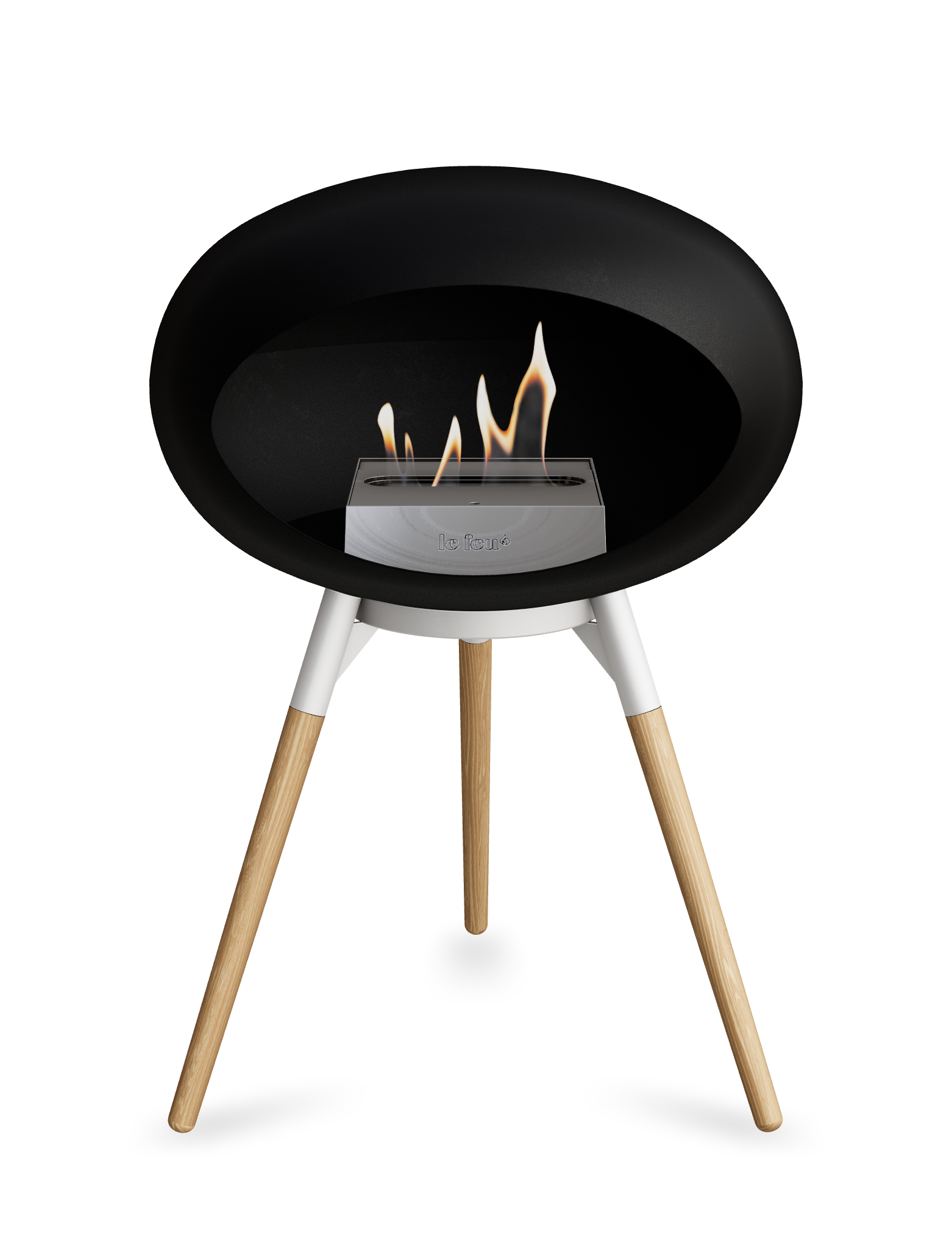Le Feu Dome Ground Low – Freestanding Bioethanol Fireplace, Classic Size
