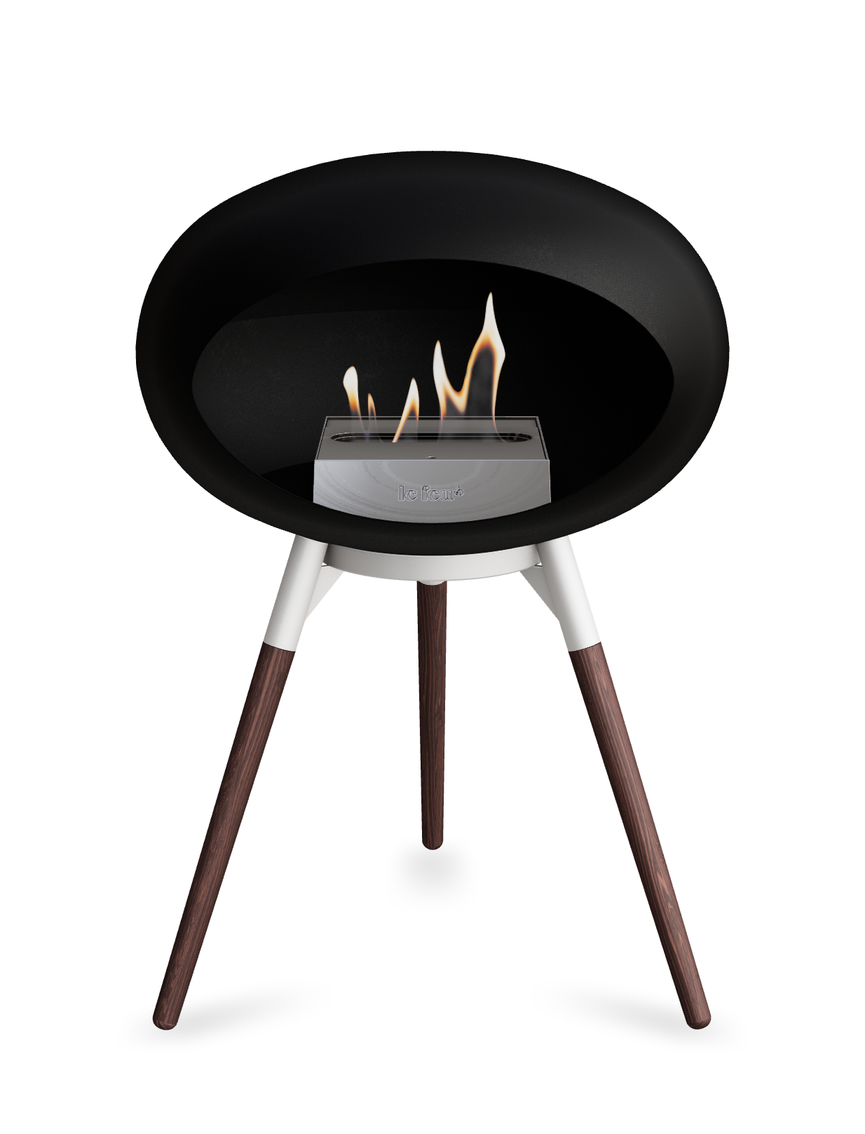 Le Feu Dome Ground Low – Freestanding Bioethanol Fireplace, Classic Size