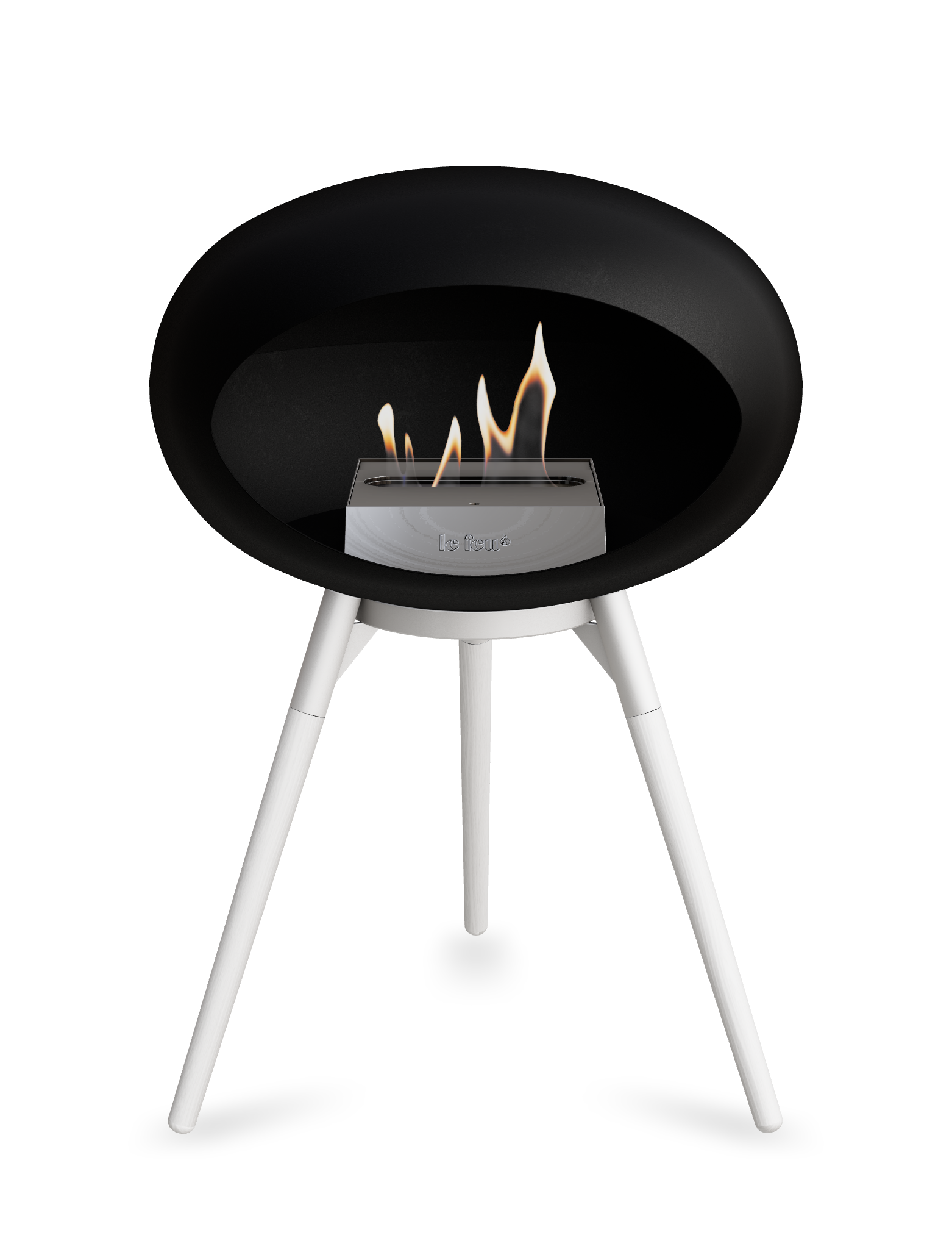 Le Feu Dome Ground Low – Freestanding Bioethanol Fireplace, Classic Size
