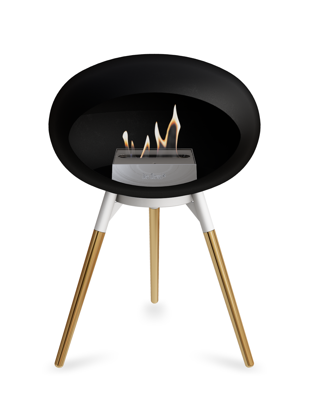 Le Feu Dome Ground Low – Freestanding Bioethanol Fireplace, Classic Size