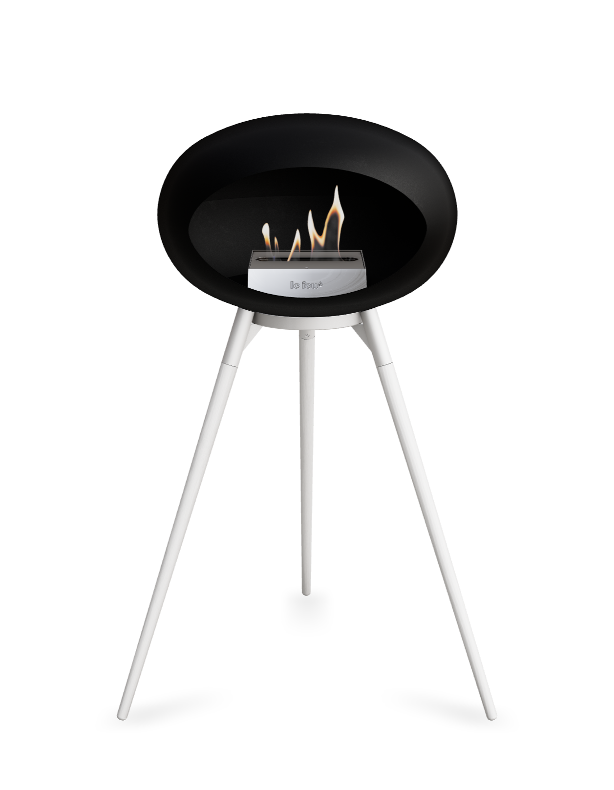 Le Feu Dome Ground High – Freestanding Bioethanol Fireplace (Classic 525)