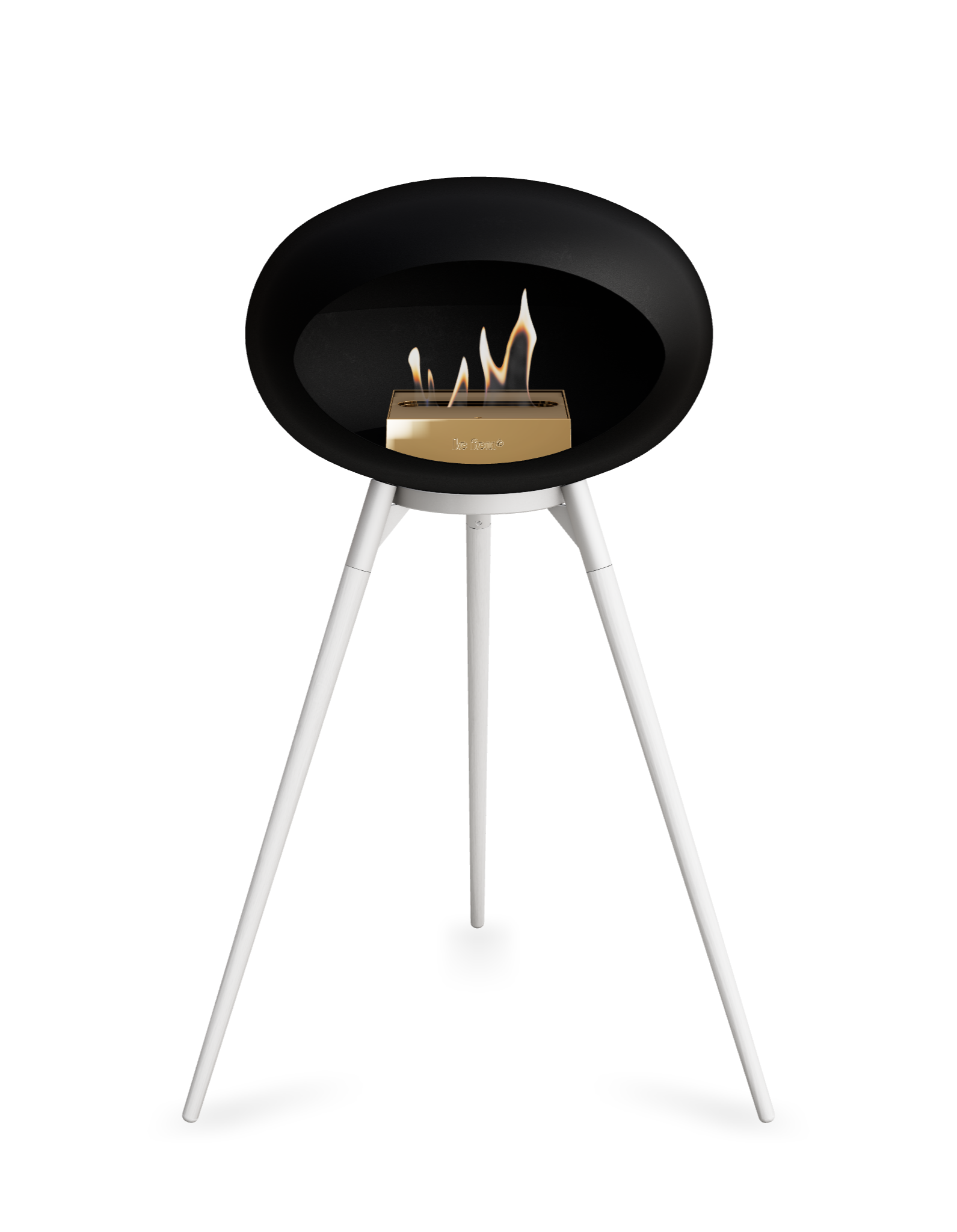 Le Feu Dome Ground High – Freestanding Bioethanol Fireplace (Classic 525)