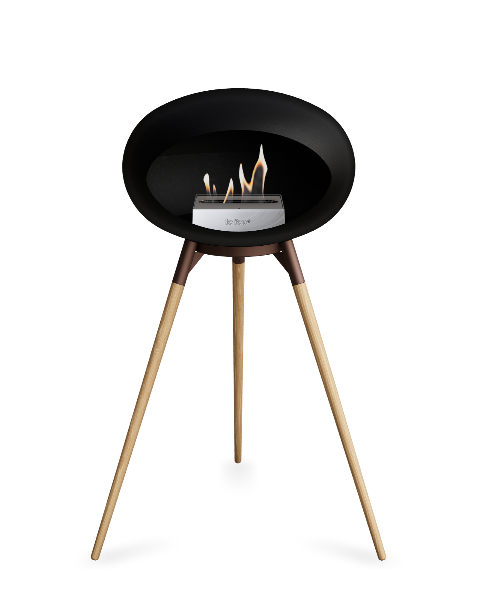 Le Feu Dome Ground High – Freestanding Bioethanol Fireplace (Classic 525)
