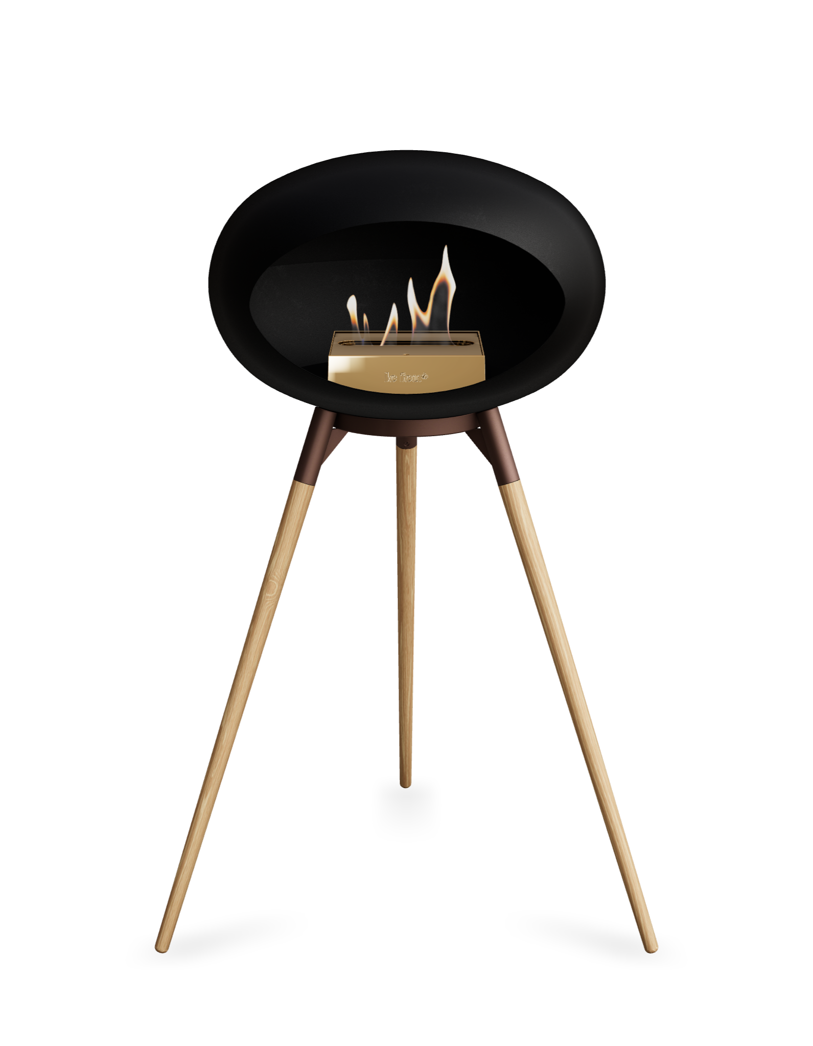 Le Feu Dome Ground High – Freestanding Bioethanol Fireplace (Classic 525)
