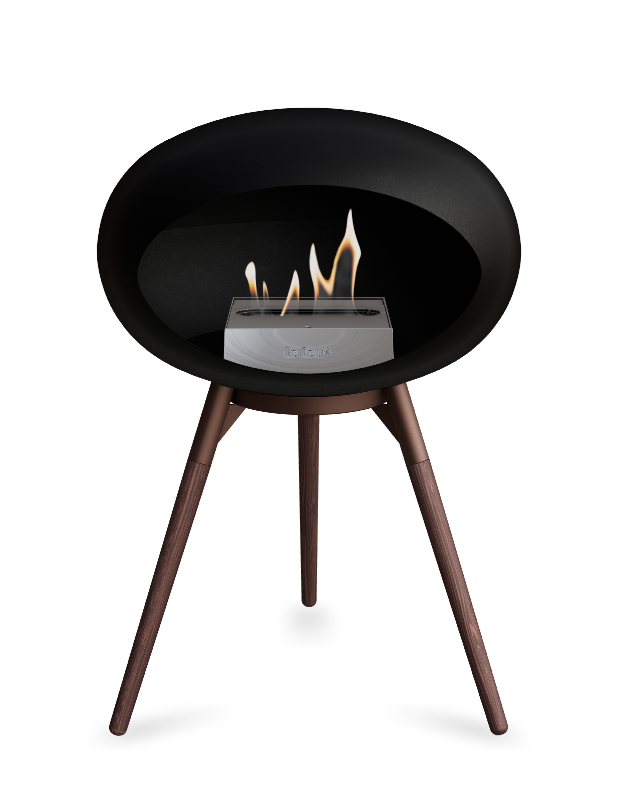 Le Feu Dome Ground Low – Freestanding Bioethanol Fireplace, Classic Size