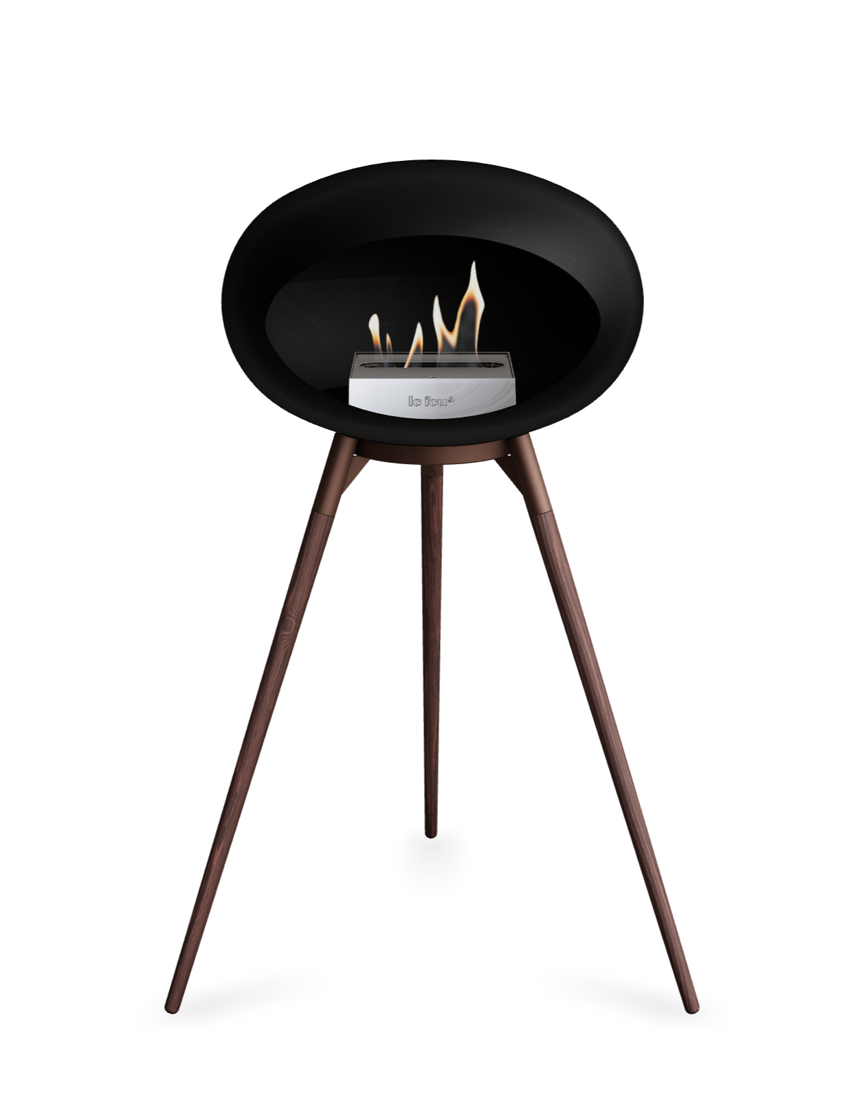 Le Feu Dome Ground High – Freestanding Bioethanol Fireplace (Classic 525)