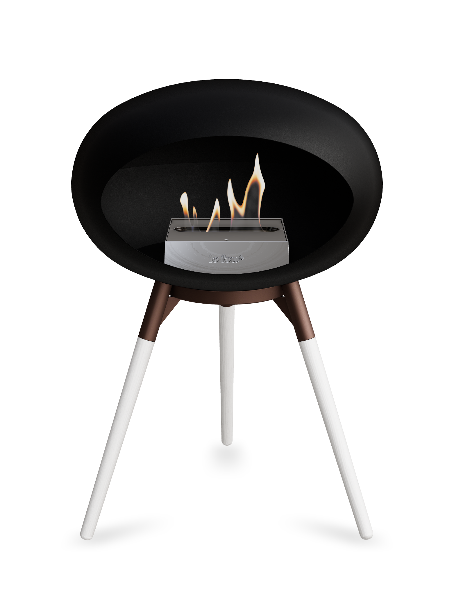 Le Feu Dome Ground Low – Freestanding Bioethanol Fireplace, Classic Size