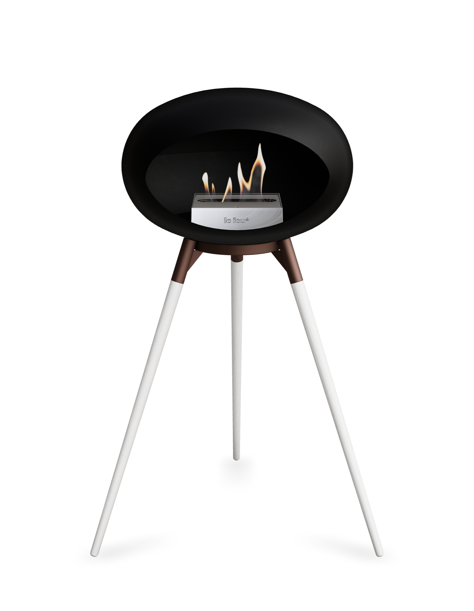 Le Feu Dome Ground High – Freestanding Bioethanol Fireplace (Classic 525)